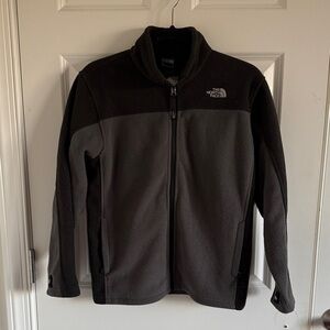The North Face Kid's Black and Gray Soft Shell Jacket Size 14/16
